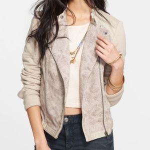 Free People mixed media jacket
